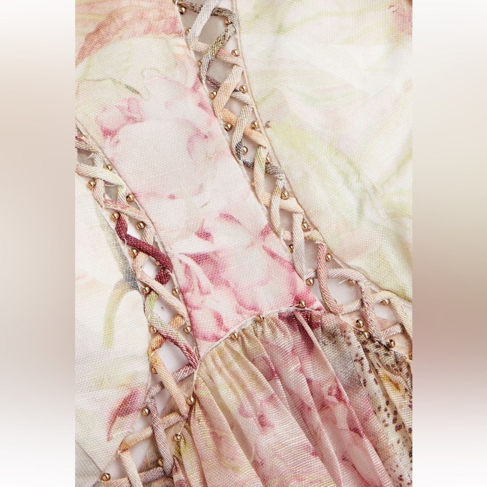 NWT | ZIMMERMANN Embellished floral dress | Size AU 0 (US 2) SOLD OUT EVERYWHERE - Picture 4 of 5